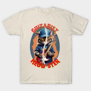 Cat Guitarist: "Guitarist Meow-ster" T-Shirt